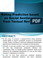 Rating Prediction Based On Social Sentiment From Textual Reviews