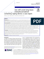 A 23-Year-Old Man With Acute Lung Injury After Using A Tetrahydrocannabinol-Containing Vaping Device: A Case Report