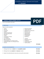 Ib Economics - 1.1 HHW