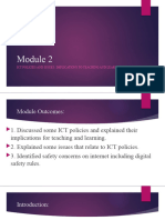 Module 2 ICT Poilicies and Issues Implications To Teaching and Learning