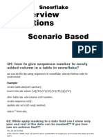 Snowflake Scenario Based Interview Questions