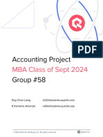 Quantic MBA Accounting Project - Class of Sept 2024 Group 58