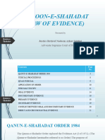 CLass 09 Qanoon e Shahadat (Law of Evidence)