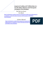 Test Bank For Management Leading and Collaborating in A Competitive World 12th Edition Bateman Snell Konopaske 1259546942 9781259546945