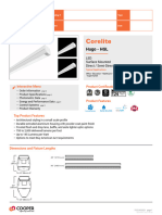 Corelite Hugo Surface LED Spec Sheet