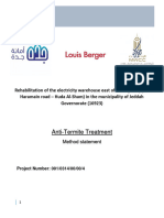 Method Statement For Anti-Termite Treatment