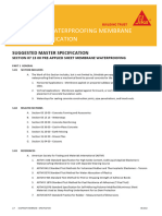 Sikaproof A - Suggested Master Specifications