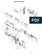 MAKITA Combination Hammer HAMMER M8701G Spare Part List