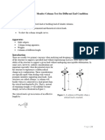 Slender Column Test For Different End Cond