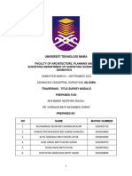 Cadastral Title Module Survey