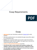 Essay Requirements