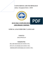 CD Mini Project Lexical Analyzer