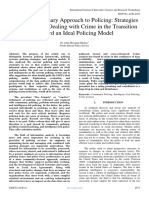 A Multidisciplinary Approach To Policing: Strategies For Effectively Dealing With Crime in The Transition Toward An Ideal Policing Model