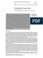 A Review of Crude Oil Recovery Methods From Petroleum Sludge