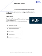 Crop Choice Farm Income and Political Control in Myanmar