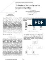 Performance Evaluation of Various Symmetric Encryption Algorithms