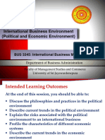 International Business Environment (Political and Economic Environment) 2023