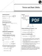 Vector & Basic Maths - Short Notes - JEE Ultimate Crash Course 2024