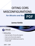 Exploiting Cors Misconfigurations: For Bitcoins and Bounties