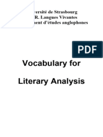 Vocabulary For Literary Analysis