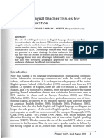 Garvey, E., & Murray, D. E. (2004) - The Multilingual Teacher Issues For Teacher Education.