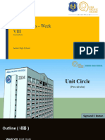 Pre-Calculus Week VIII - Unit Circle