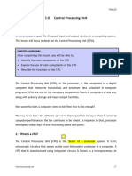 3.0 Central Processing Unit: ITE 1922 - ICT Applications