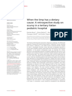 When The Limp Has A Dietary Cause - A Retrospective Study On Scurvy in A Tertiary Italian Pediatric Hosp