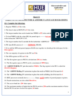 Answer Sheet # 2 Microcontroller and Applications