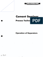 Operation of Separators