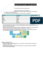 Chemistry-Ch 4 - Chemical Formulae and Equation