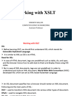 Working With XSLT: Srikanth Nalluri Computer Science & Engineering Assistant Professor