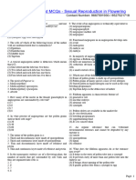 Sexual Reproduction in Flowering Plants High Yield MCQs For NEET