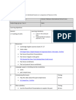 Lesson Plan 7 Past Simple Tense Cambridge English Book 3