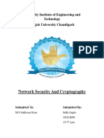 Network Security and Cryptography: University Institute of Engineering and Technology Panjab University Chandigarh