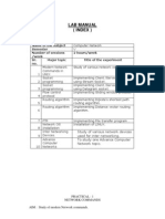 Lab Manual (Index)