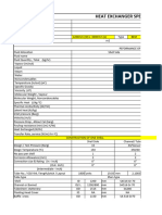 Heat Exchanger Datasheet