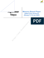 Agniveer Vayu Other Than Science Group Y 18 Jan 2023 Memory Based Paper English 1