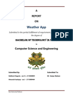 Weather App Project Report