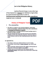 Taxation in The Philippine History