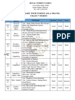 Rundown Tour Turkey