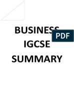 Business Igcse Summary