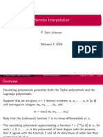 Hermite Interpolation