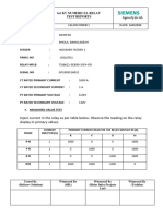 Feeder Protection Sample Test Report