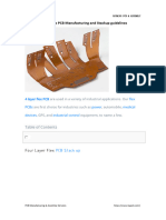 4 Layer Flex PCB Manufacturing and Stackup Guidelines