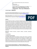 A Semantic Analysis of Lexical Relations in The Iraqi Economic Discourse: The Case of Business Landscape Magazine