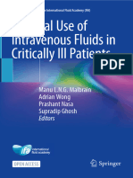 Rational Use of Intravenous Fluids in Critically Ill Patients