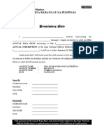 LNB National - ELECTION - ForM - Annex M - Promissory Note