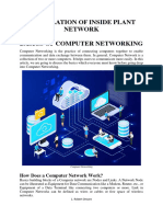 Installation of Inside Plant Network Intro Notes