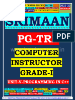 PG TRB Computer Instructor Grade I Unit 5 Study Material (2021 2022) Srimaan Coaching